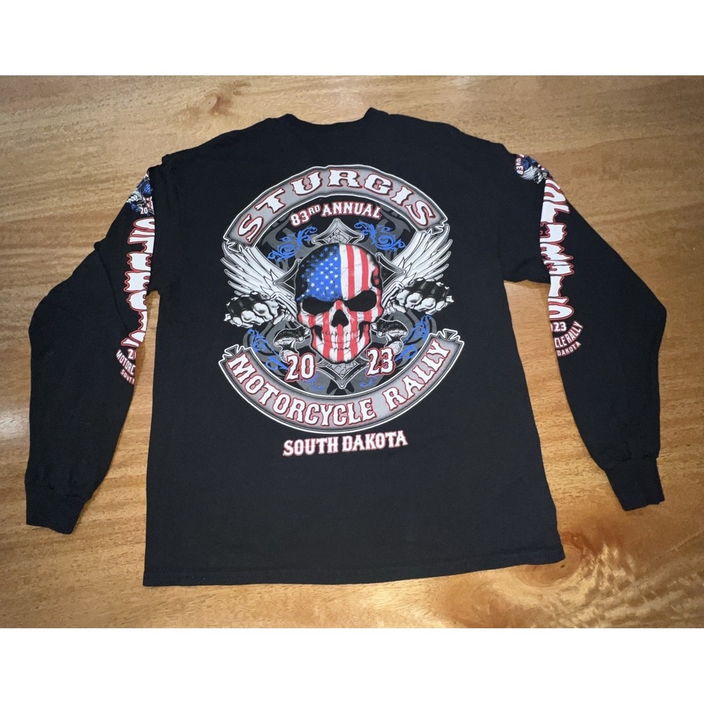 Sturgis 2023 - 83th Annual Black Hills‎ Rally T-Shirt - Double Sided - Large